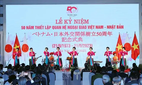 Điện mừng kỷ niệm 50 năm thiết lập quan hệ ngoại giao Việt Nam - Nhật Bản