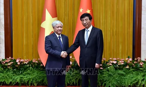 Chủ tịch Ủy ban Trung ương MTTQ Việt Nam gửi thư chúc mừng Chủ tịch Chính hiệp Toàn quốc Trung Quốc