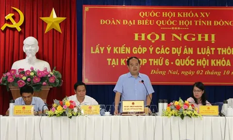 Cử tri Đồng Nai đóng góp nhiều ý kiến tâm huyết vào các dự án Luật