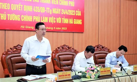Tiếp tục phát huy kết quả tích cực của các đoàn công tác của Thành viên Chính phủ làm việc với địa phương