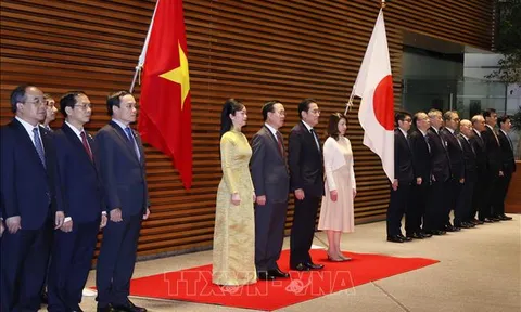 Lễ đón chính thức Chủ tịch nước Võ Văn Thưởng thăm Nhật Bản