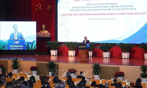 Thủ tướng Phạm Minh Chính nêu 6 nhiệm vụ trong công tác ngoại giao kinh tế thời gian tới