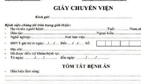 Sắp đổi cách thức triển khai giấy chuyển viện BHYT và giấy hẹn khám lại