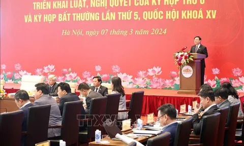 Bế mạc Hội nghị toàn quốc triển khai luật, nghị quyết