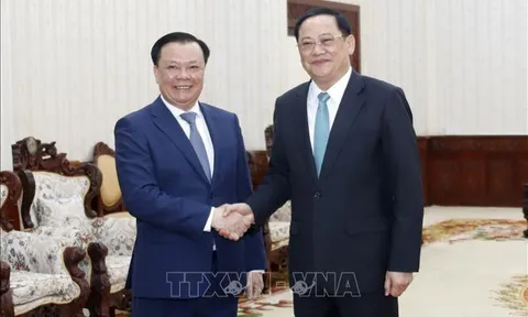 Tăng cường hợp tác giữa Thủ đô Hà Nội và Thủ đô Viêng Chăn (Lào)