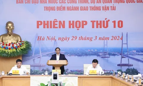 Thủ tướng chủ trì phiên họp thứ 10 Ban Chỉ đạo các công trình trọng điểm GTVT