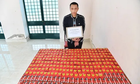 Bắt đối tượng vận chuyển 260 bịch 'nước vui' từ Campuchia về Việt Nam