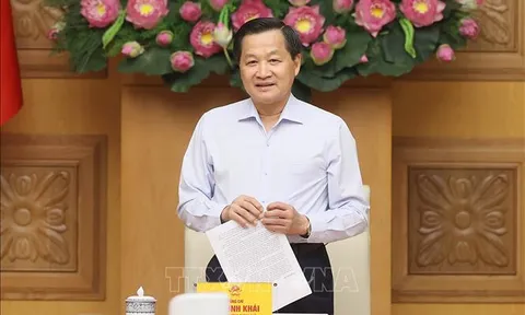 Phó Thủ tướng Lê Minh Khái chủ trì cuộc họp của Ban Chỉ đạo điều hành giá