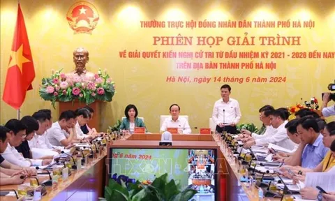 Các kiến nghị của cử tri đều đã được UBND thành phố Hà Nội trả lời