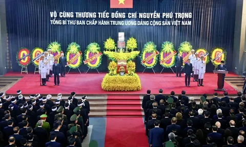 Toàn văn Lời điếu tại Lễ truy điệu Tổng Bí thư Nguyễn Phú Trọng