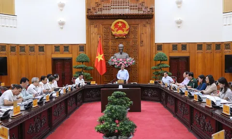Thủ tướng chủ trì cuộc họp của Thường trực Chính phủ về báo cáo đề xuất, sửa đổi bổ sung một số luật