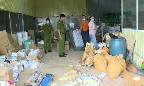 Triệt phá nhóm đối tượng sản xuất, tiêu thụ thuốc trừ sâu, thuốc diệt cỏ giả