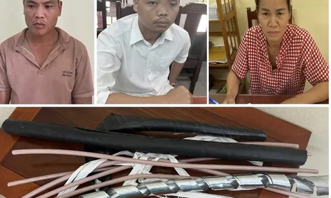 Bắt nhóm đối tượng trộm dây cáp điện bán phế liệu được hơn 1,2 tỷ đồng