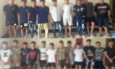 Tạm giữ 16 đối tượng mang hung khí đuổi đánh nhau, gây rối trật tự công cộng