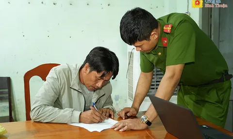 Tạm giữ đối tượng tấn công công an ở Bình Thuận