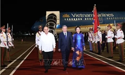 Tổng Bí thư, Chủ tịch nước Tô Lâm đến La Habana, bắt đầu thăm cấp Nhà nước Cộng hòa Cuba