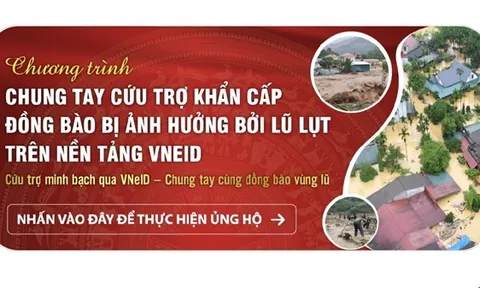 Hà Nội tuyên truyền cứu trợ đồng bào bị ảnh hưởng bởi lũ lụt trên nền tảng VNeID