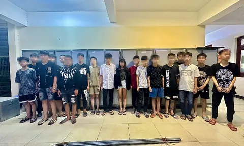 Khởi tố 21 đối tượng mang hung khí đánh nhau, gây rối trật tự công cộng ở Hà Nội