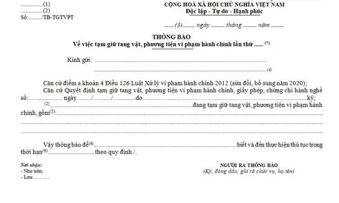 Bộ Công an đề xuất 16 biểu mẫu sử dụng để xử phạt vi phạm hành chính