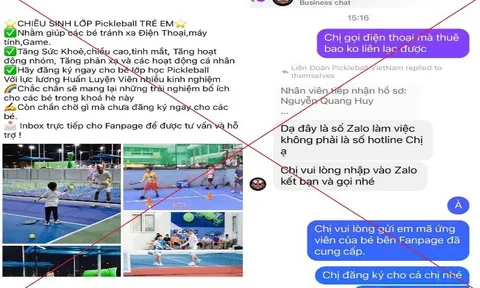 Người phụ nữ bị lừa gần 400 triệu đồng khi đăng ký học Pickleball