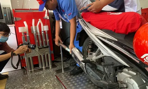 Kiểm định khí thải xe mô tô, xe gắn máy lưu động bằng xe chuyên dùng
