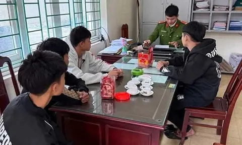 Xử lý nhóm thanh thiếu niên chặt biển số xe máy của người dân