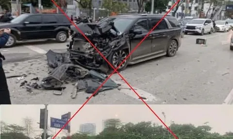 Thông tin vụ tai nạn giao thông khiến 5 người tử vong ở Hà Nội là sai sự thật