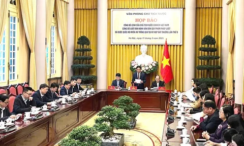 Công bố Lệnh của Chủ tịch nước đối với Luật Ban hành văn bản quy phạm pháp luật (sửa đổi)