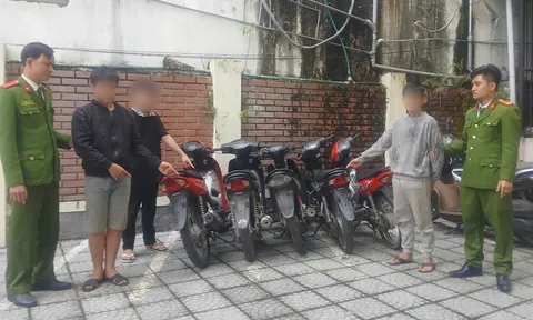 Bắt nhóm đối tượng chuyên trộm cắp xe máy ở TP.Huế