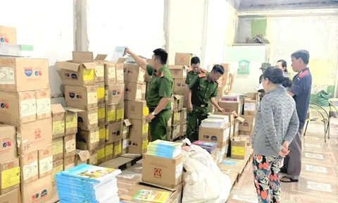 Khởi tố đối tượng kinh doanh sách giáo khoa giả ở Hậu Giang