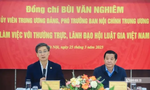 Phó Trưởng Ban Nội chính Trung ương thăm và làm việc với Hội Luật gia Việt Nam