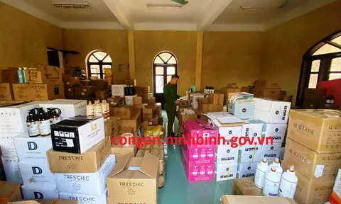 Phát hiện hơn 10.000 sản phẩm mỹ phẩm không rõ nguồn gốc xuất xứ ở Ninh Bình
