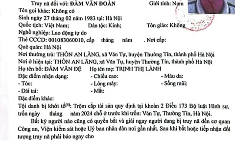 Bắt đối tượng truy nã về tội Trộm cắp tài sản