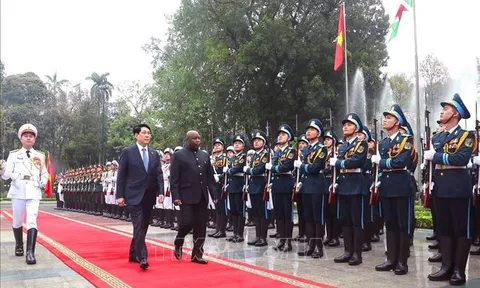 Chủ tịch nước Lương Cường chủ trì lễ đón chính thức Tổng thống Burundi