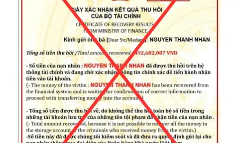 Cảnh báo thủ đoạn giả mạo Bộ Tài chính để lừa đảo