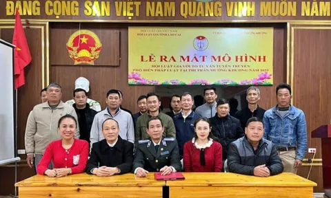 Lào Cai: Ra mắt mô hình 'Hội Luật gia với tổ tư vấn, tuyên truyền, phổ biến pháp luật'