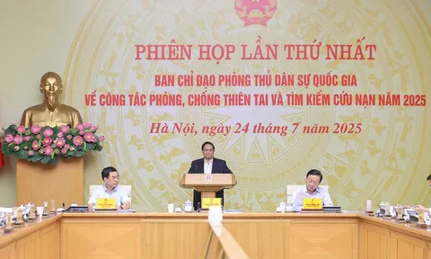 Thủ tướng chủ trì phiên họp về công tác phòng chống thiên tai, tìm kiếm cứu nạn năm 2025