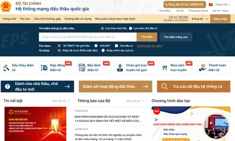 Quy định đăng tải thông tin đấu thầu lựa chọn nhà đầu tư trên Hệ thống mạng đấu thầu quốc gia
