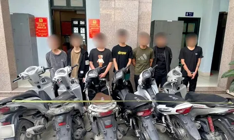 Bắt nhóm đối tượng gây ra hàng loạt vụ trộm xe máy ở Hà Nội