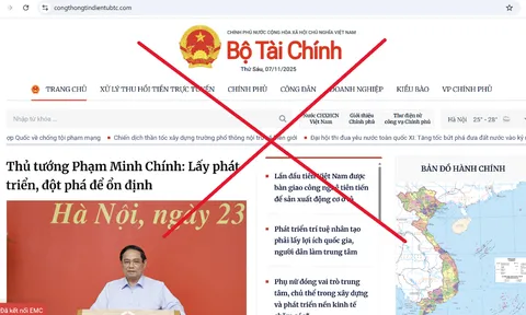 Cảnh báo thủ đoạn giả mạo Cổng thông tin điện tử Bộ Tài chính để lừa đảo