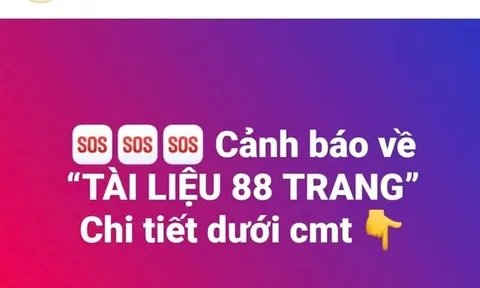 Công an cảnh báo khẩn về việc phát tán 'tài liệu 88 trang' độc hại