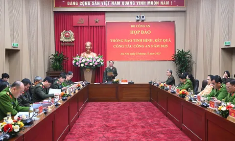 Họp báo thông báo tình hình, kết quả công tác công an năm 2025