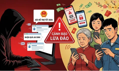 Xuất hiện bẫy lừa đảo phát tiền trợ cấp Tết