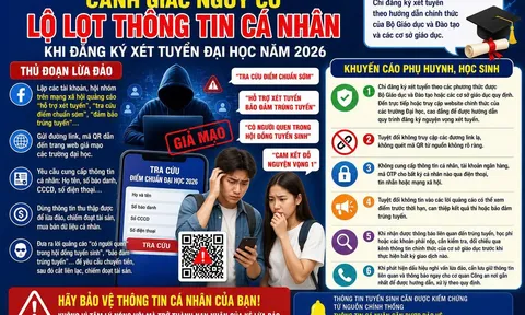 Cảnh giác nguy cơ lộ thông tin cá nhân trong mùa tuyển sinh đại học