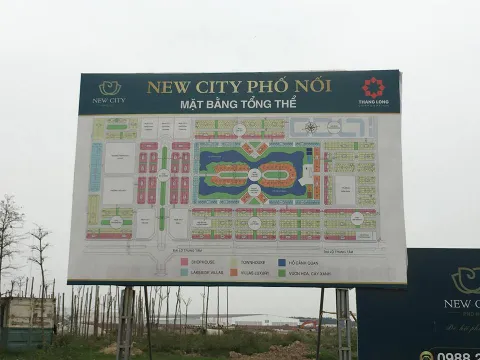 Hưng Yên: Dự án New City Phố Nối phân lô, bán nền trái quy định pháp luật?