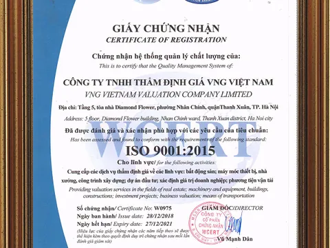 VNG Value nhận chứng chỉ quản lý chất lượng theo tiêu chuẩn ISO 9001:2015