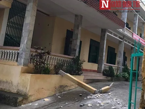 Bị khối bê tông ở trường rơi vào người, một học sinh ở Hòa Bình đã tử vong