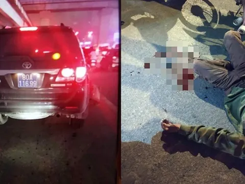 Xác định danh tính Thượng sỹ bộ Công an lái xe biển xanh gây tai nạn rồi bỏ chốn