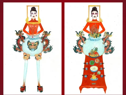 Thiết kế 'Bàn thờ' cho Hoàng Thùy gây tranh cãi dữ dội