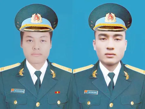 Thăng quân hàm 2 phi công hy sinh khi làm nhiệm vụ tại Khánh Hòa